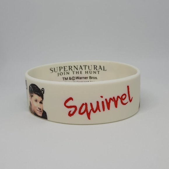 Supernatural Sam and Dean "Moose" and "Squirrel" Rubber Bracelet - Picture 2 of 3